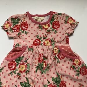 Matilda Jane Pink Floral & Polka Dot Dress Bloomer Set
